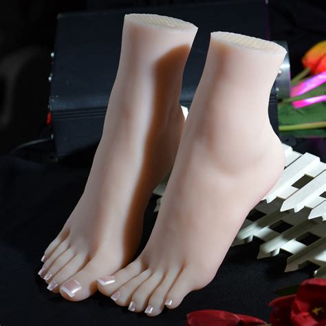 Silicone Feet Model Realistic Fake Foot Female Mannequin 